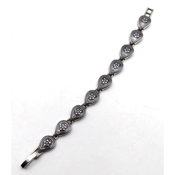 Brighton Priscilla Heart Silverplated 2-Pc Set Necklace Bracelet Collectible Tin - Picture 5 of 8